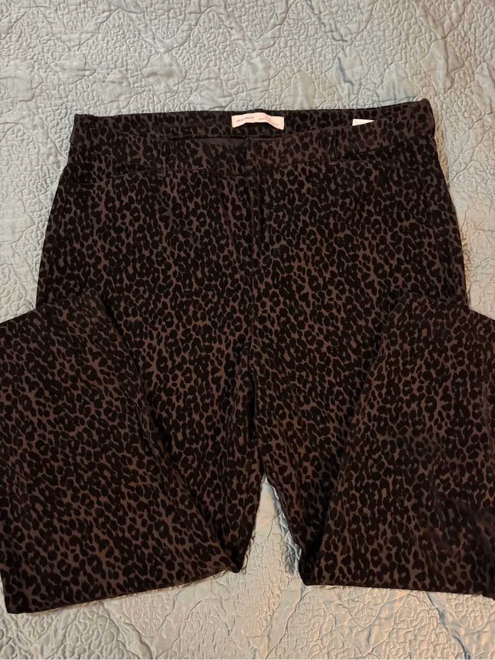Old Navy Pixie High-Rise Pants - raised velvet pattern